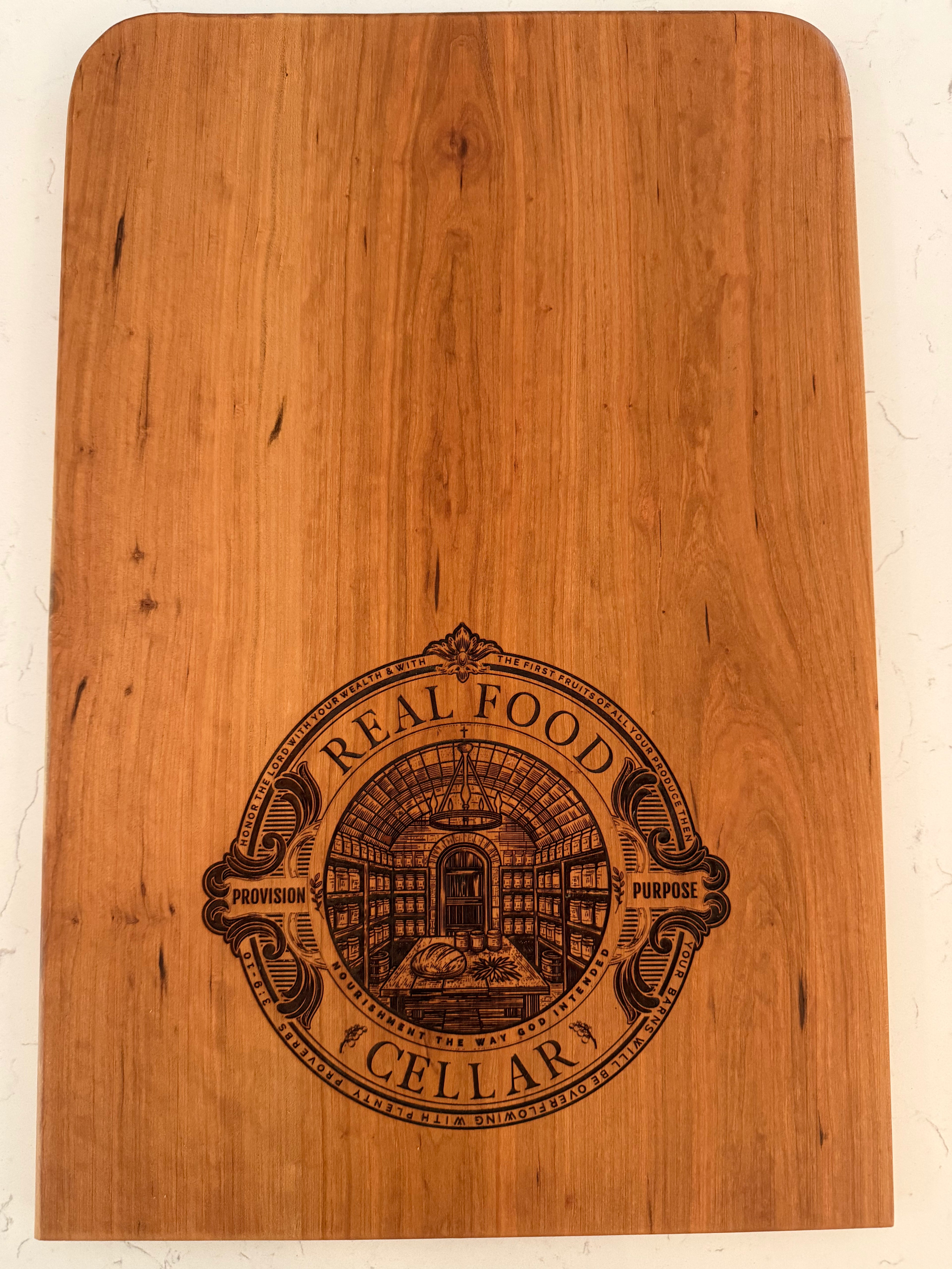 Large Cutting Board: 24"L x 16"W X 1"D - PRE-ORDER ONLY